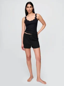 Mini Rib Lace PJ Tank Top