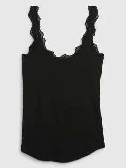 Mini Rib Lace PJ Tank Top