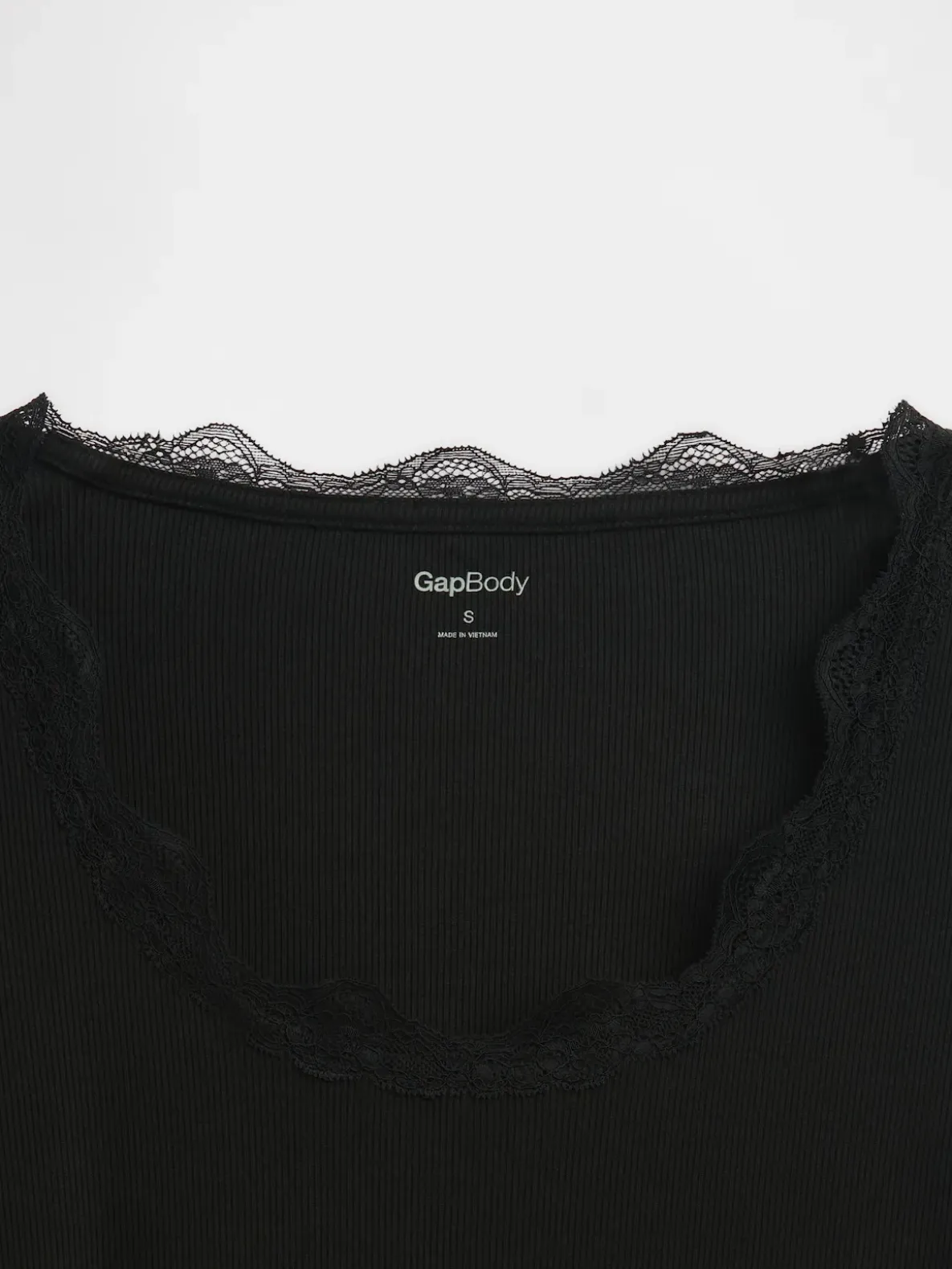 Mini Rib Lace-Trim PJ Top