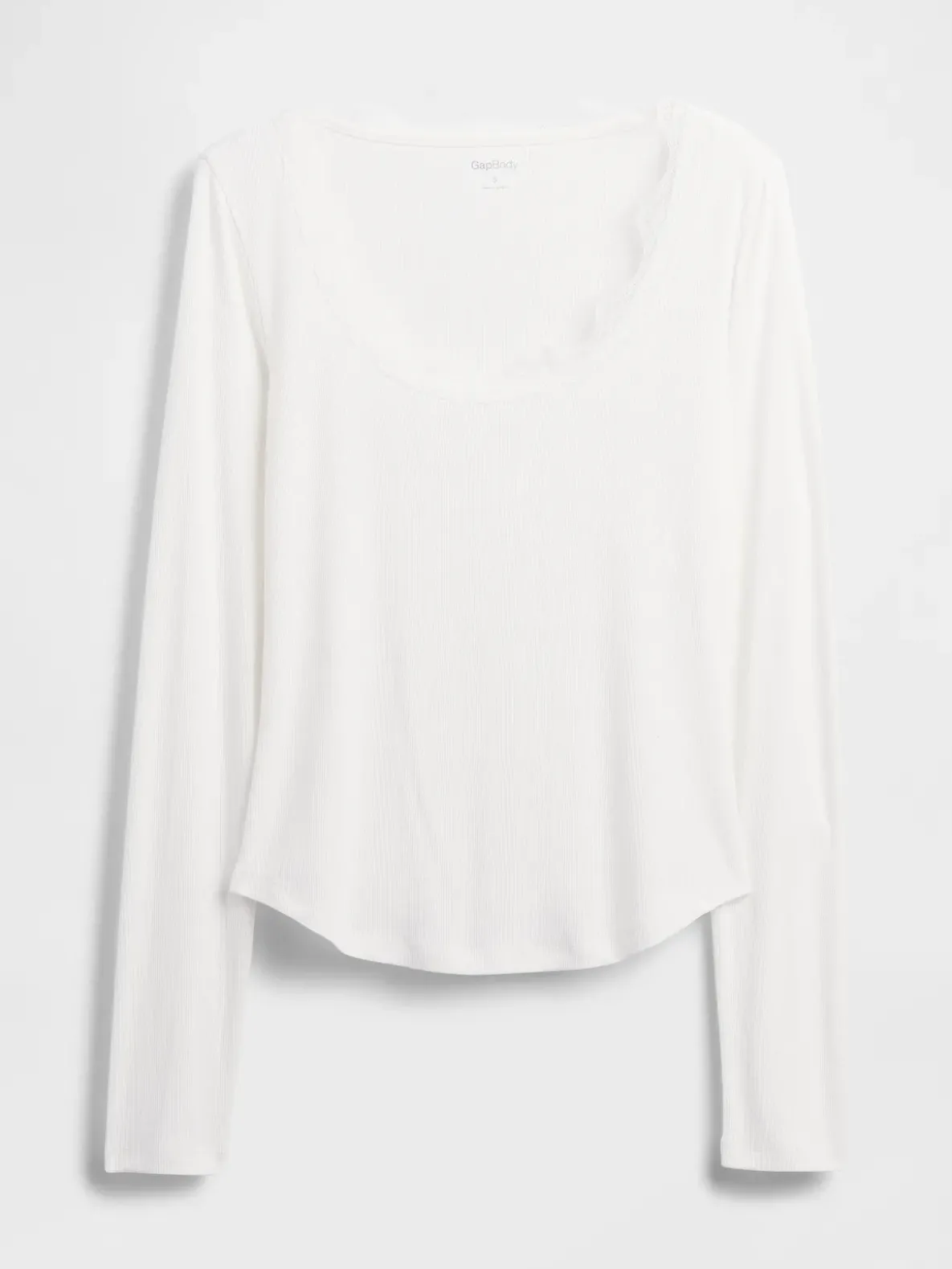Mini Rib Lace-Trim PJ Top