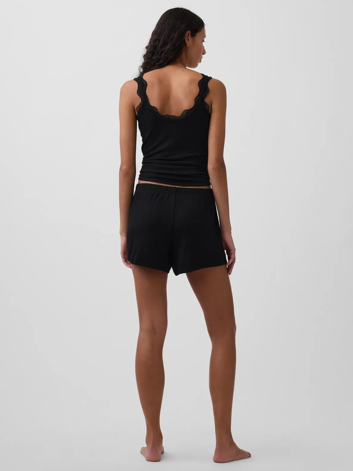 Mini Rib Relaxed PJ Shorts