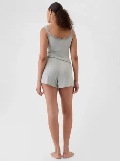 Mini Rib Relaxed PJ Shorts
