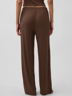 Mini Rib Wide-Leg PJ Pants
