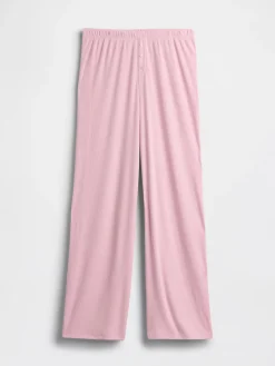 Mini Rib Wide-Leg PJ Pants