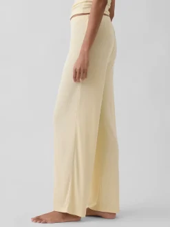 Mini Rib Wide-Leg PJ Pants