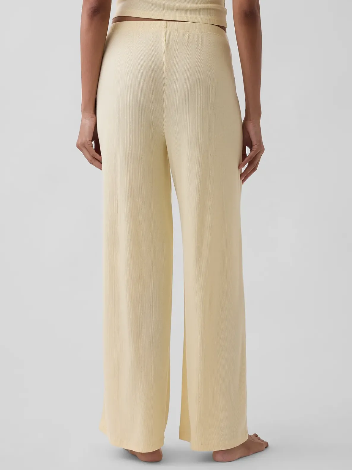 Mini Rib Wide-Leg PJ Pants