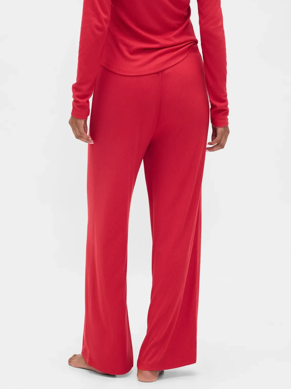 Mini Rib Wide-Leg PJ Pants