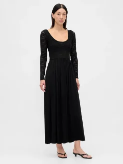 Mixed Media Maxi Dress