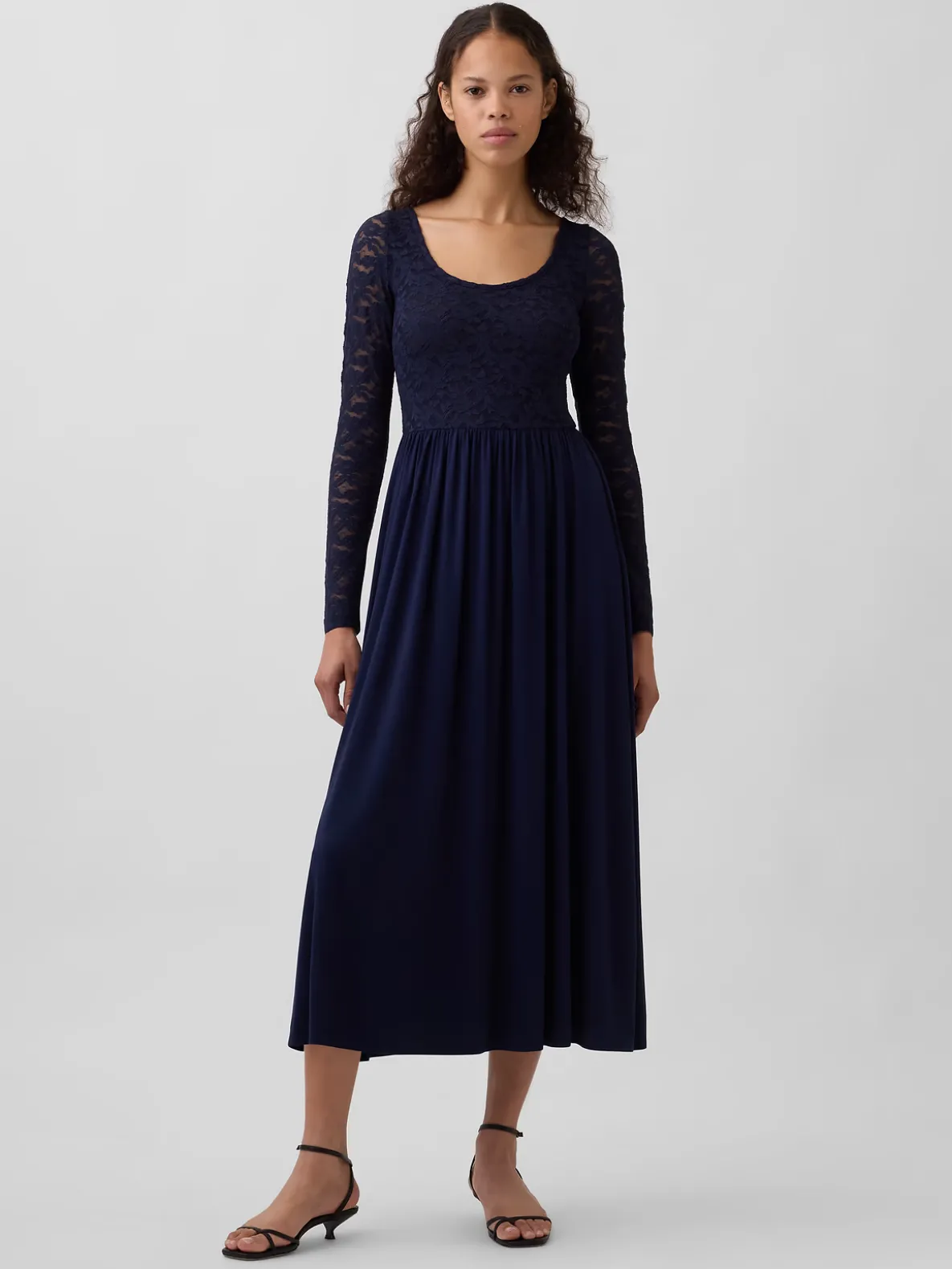 Mixed Media Maxi Dress