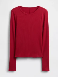Modern Compact Rib Crop T-Shirt