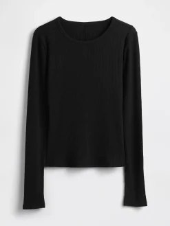 Modern Compact Rib Crop T-Shirt