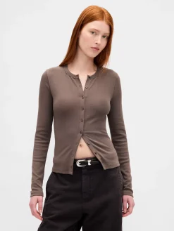 Modern Crewneck Cardigan