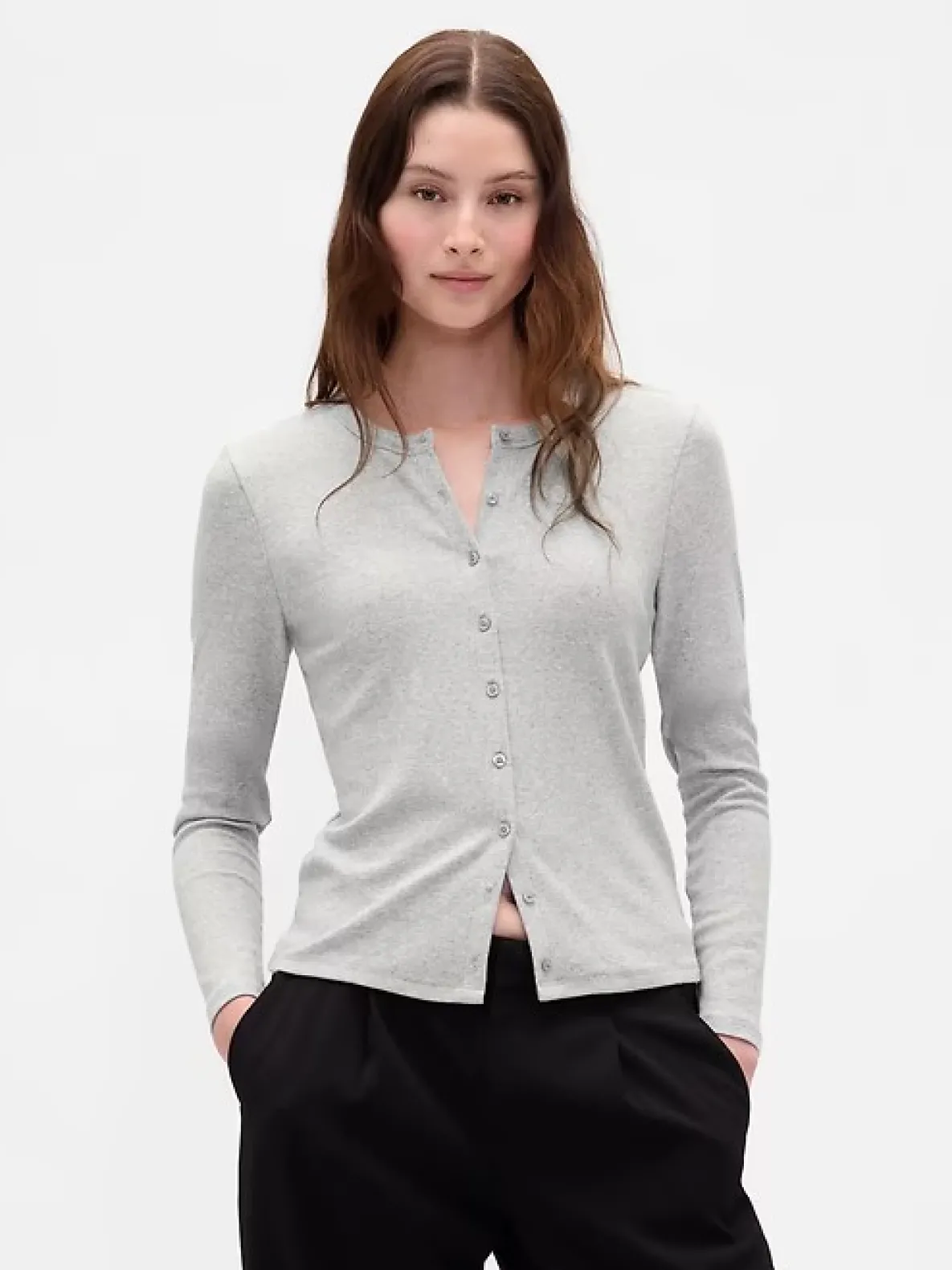 Modern Crewneck Cardigan