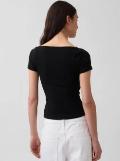 Modern Lace-Trim Crop Top