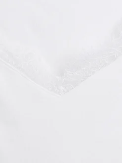 Modern Lace-Trim Crop Top