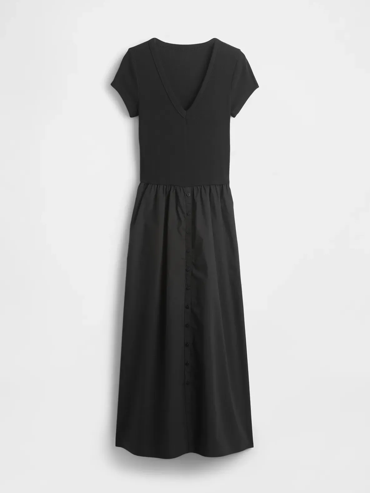 Modern Mixed Media Maxi Dress