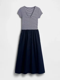 Modern Mixed Media Maxi Dress