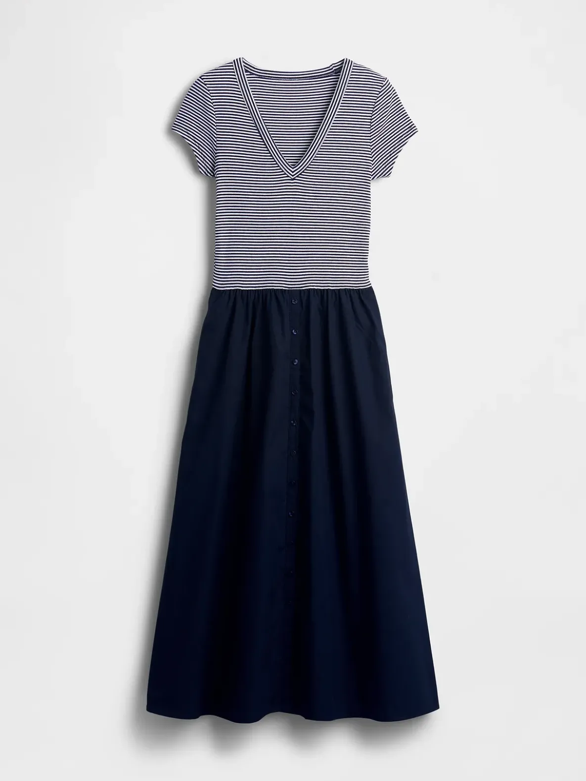 Modern Mixed Media Maxi Dress