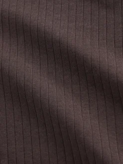 Modern Rib Envelope-Neck Top