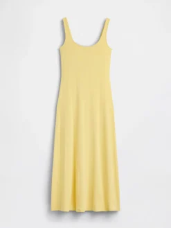 Modern Rib Square-Neck Maxi Dress