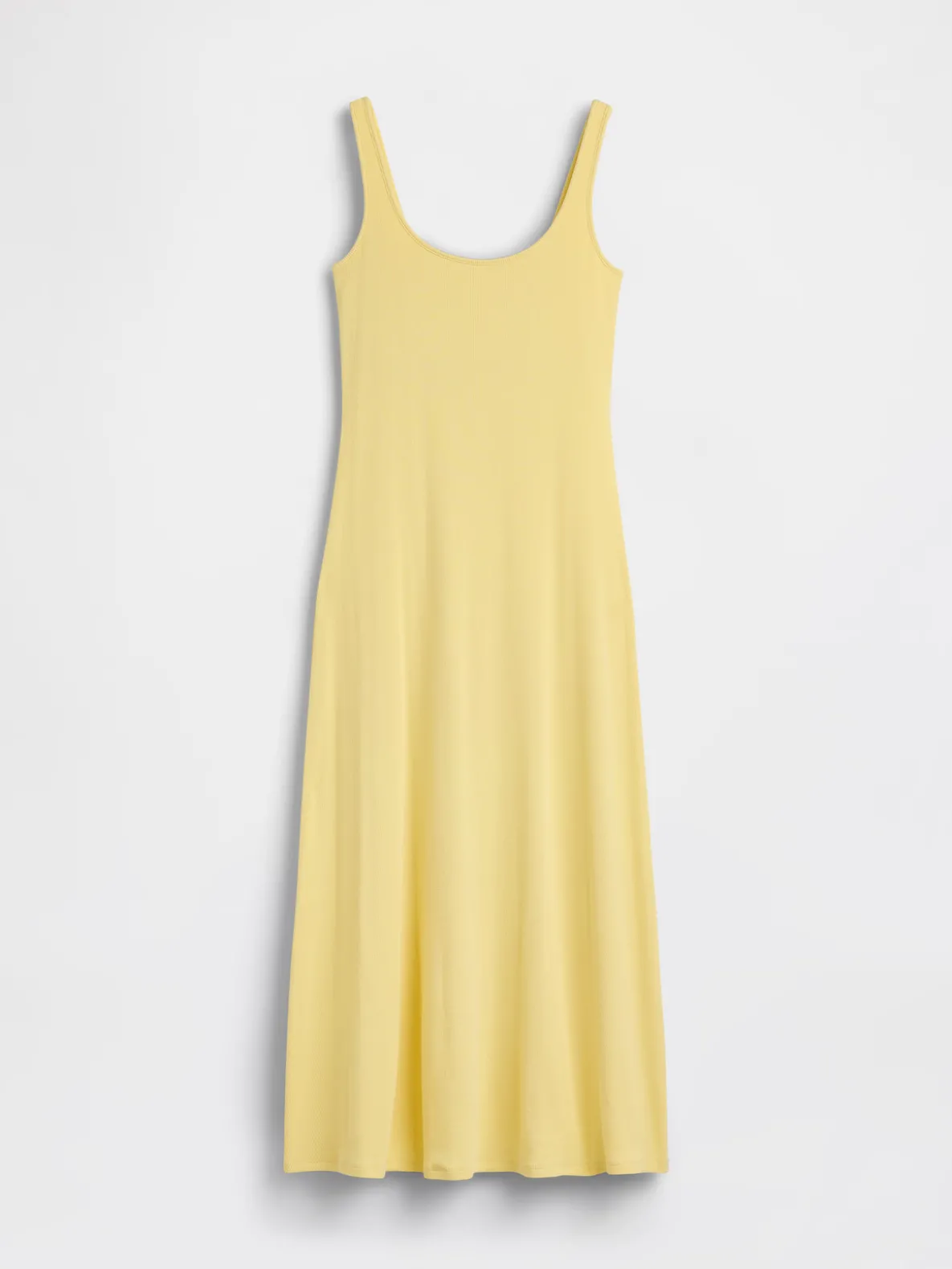 Modern Rib Square-Neck Maxi Dress
