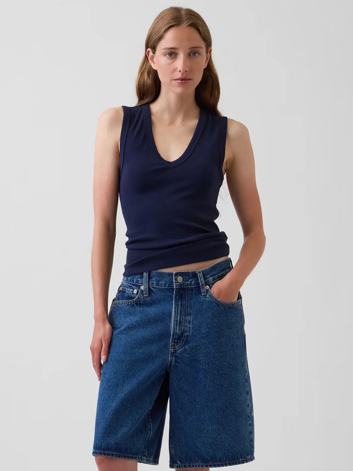 Modern V-Neck Tank Top
