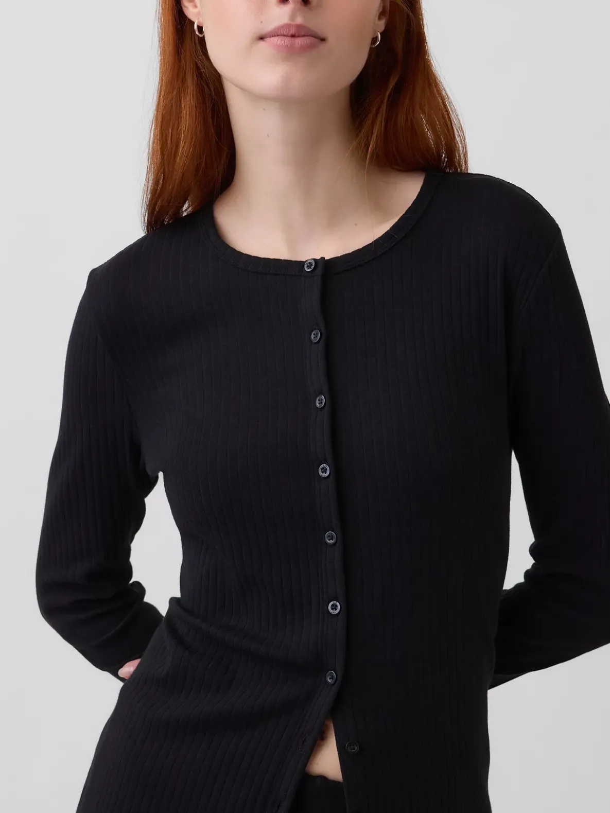 Modern Wide Rib Cardigan