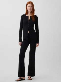 Modern Wide Rib Cardigan