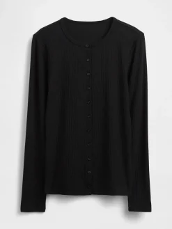 Modern Wide Rib Cardigan