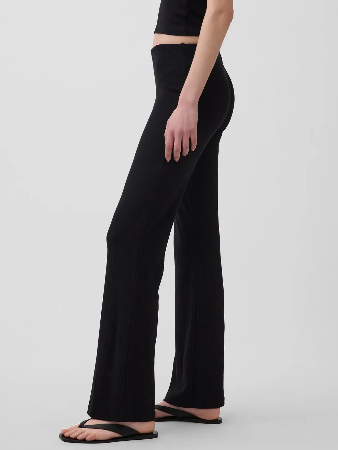 Modern Wide Rib Flare Pants