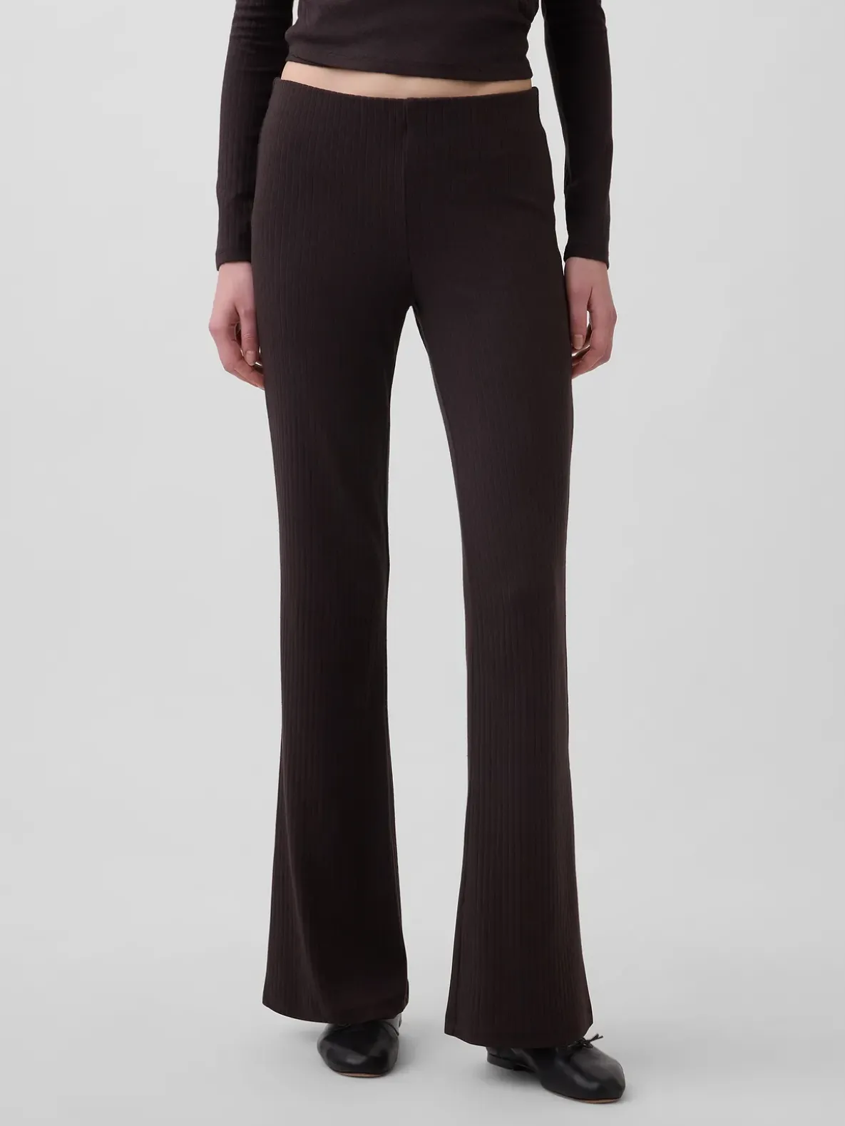 Modern Wide Rib Flare Pants