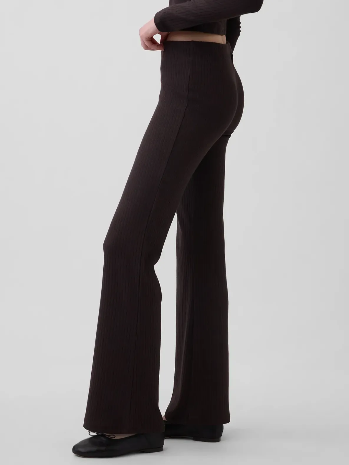 Modern Wide Rib Flare Pants