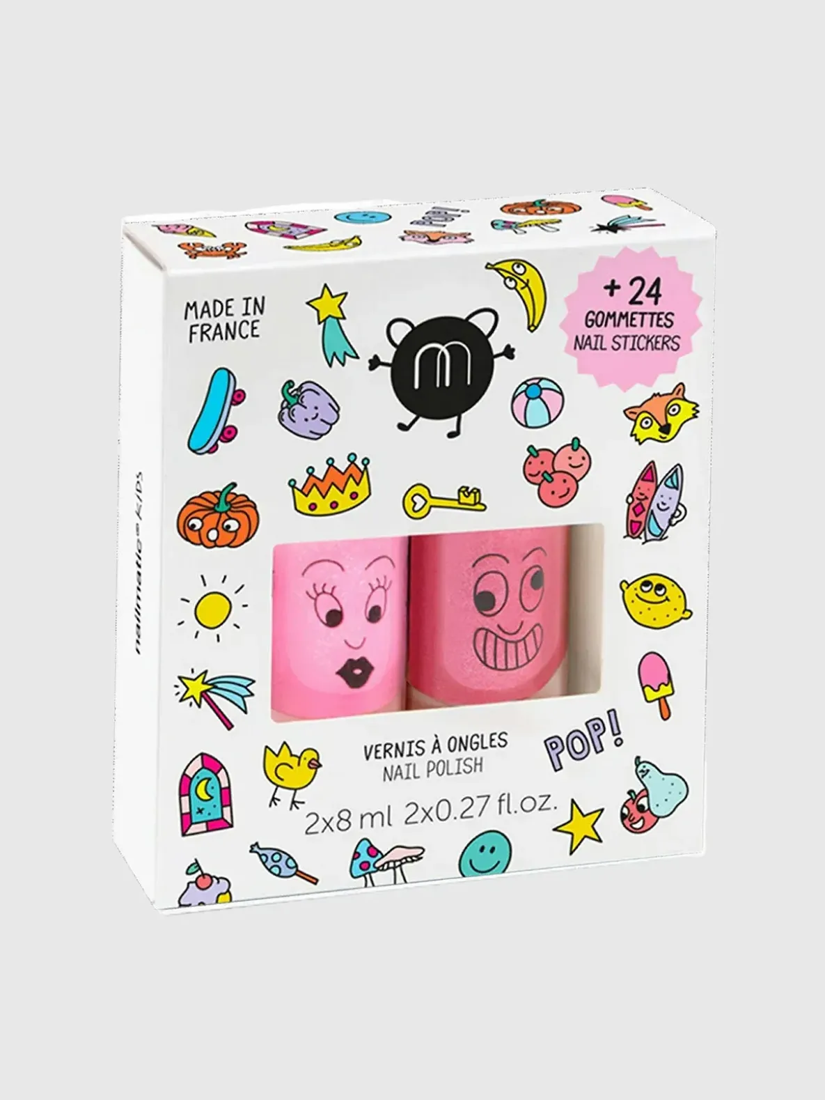 Nailmatic Nailpolish and Nail Sticker Pop Set