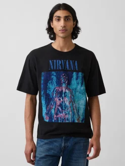 Nirvana Heavyweight Crop Graphic T-Shirt