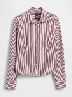 Organic Cotton Fitted Crop Shirt