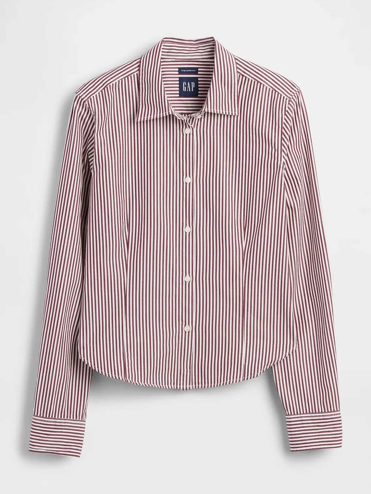 Organic Cotton Fitted Crop Shirt