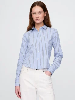 Organic Cotton Fitted Crop Shirt