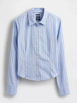 Organic Cotton Fitted Crop Shirt