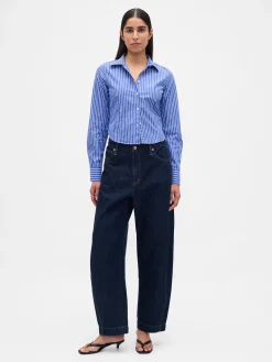 Organic Cotton Fitted Crop Shirt