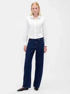 Organic Cotton Fitted Crop Shirt