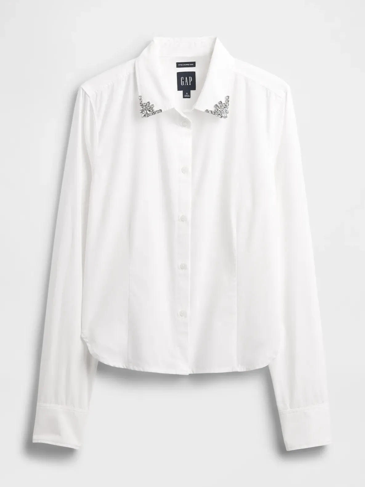 Organic Cotton Fitted Crop Shirt