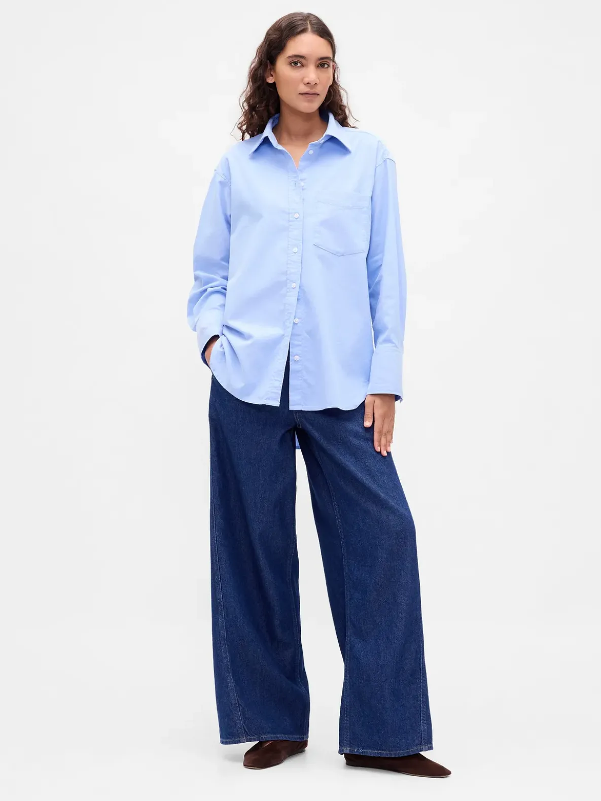Organic Cotton Oxford Big Shirt