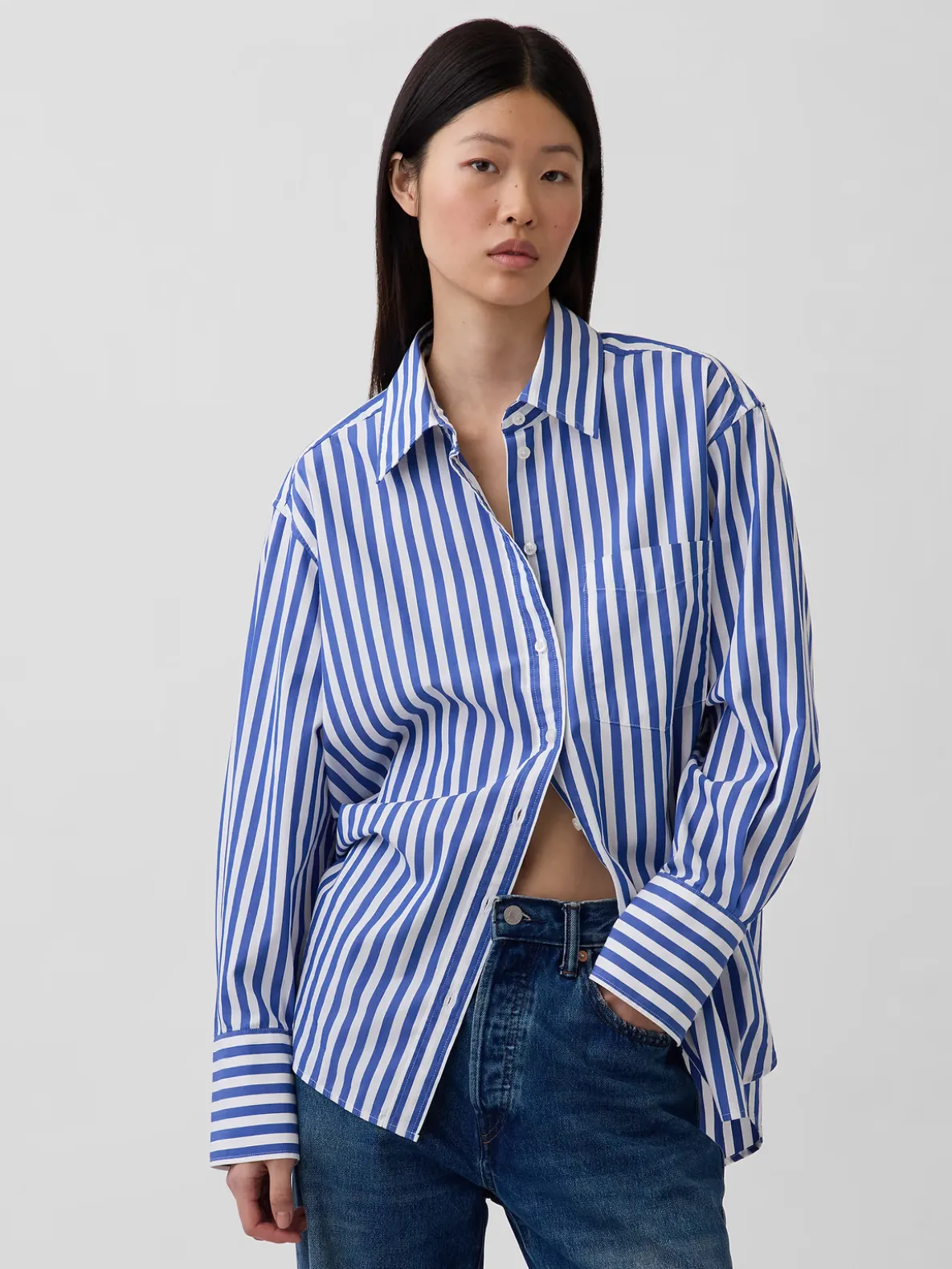 Organic Cotton Poplin Big Shirt