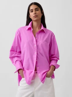 Organic Cotton Poplin Big Shirt