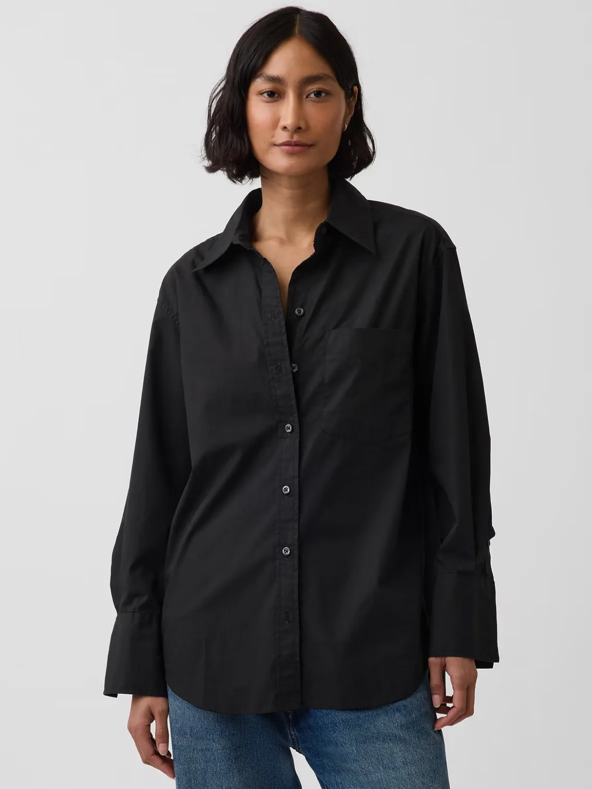 Organic Cotton Poplin Big Shirt