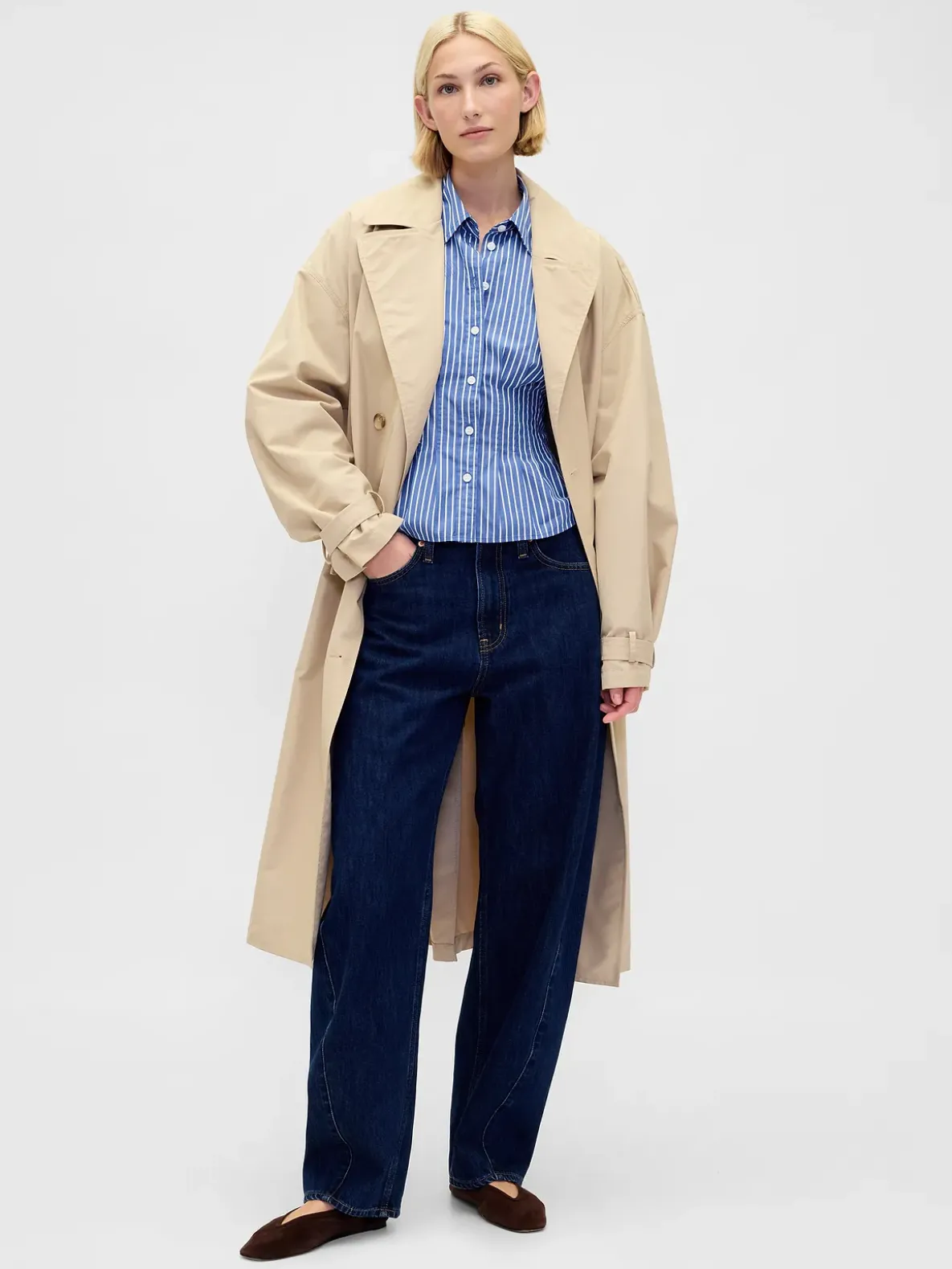 Organic Cotton Poplin Fitted Shirt