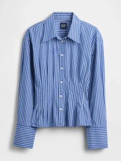 Organic Cotton Poplin Fitted Shirt