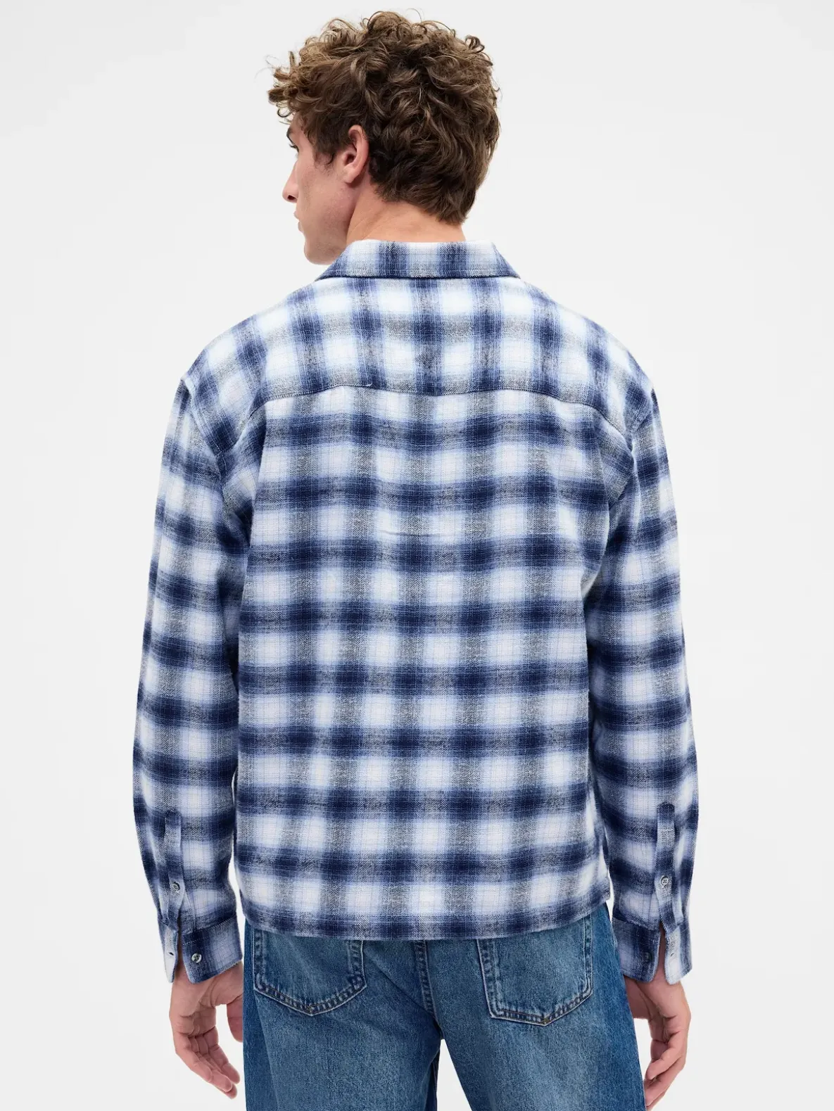 Organic Cotton Relaxed Flannel Shirt