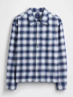 Organic Cotton Relaxed Flannel Shirt