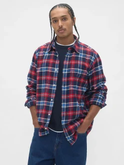 Organic Cotton Relaxed Flannel Shirt